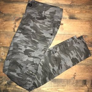 Grey monochromatic camo jeans